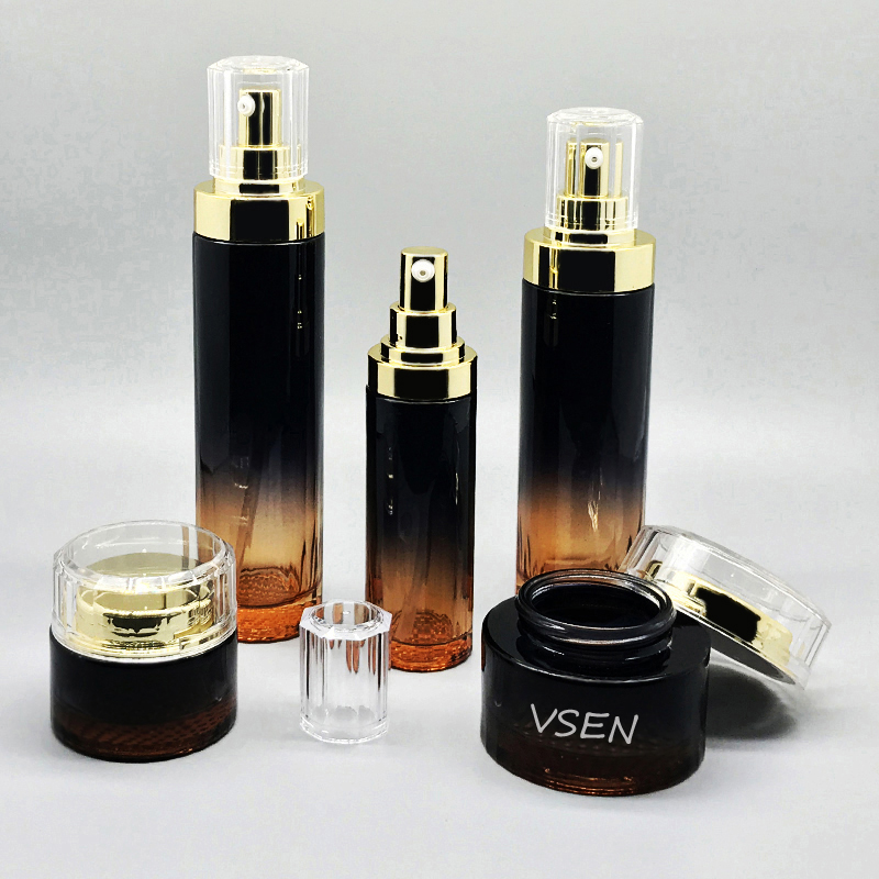 新款高档hth.com套装瓶子 乳液按压瓶子定制 面霜(图1)